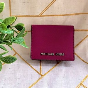 Michael Kors Jetset Bifold Wallet Violet NWT